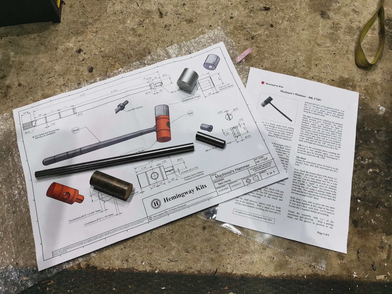 Amelia Squariel Mini Lathe Machinist's Hammer