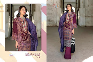 Shree Fab Sana safinaz Mahay collection 4 pakistani suits