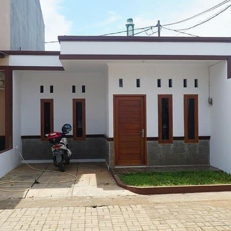 Tampak depan rumah model dak teras rumah minimalis modern