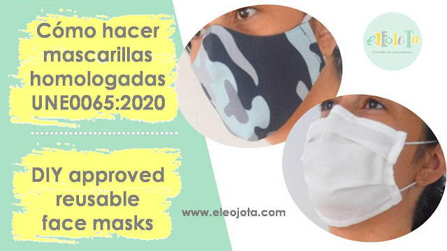 tutorial mascarillas tela UNE0065