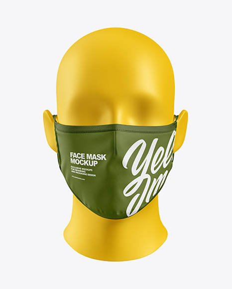 Download Free Face Mask Mockup PSD Mockup Template