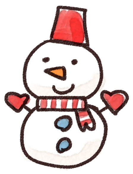 雪だるまのイラスト クリスマス ゆるかわいい無料イラスト素材集