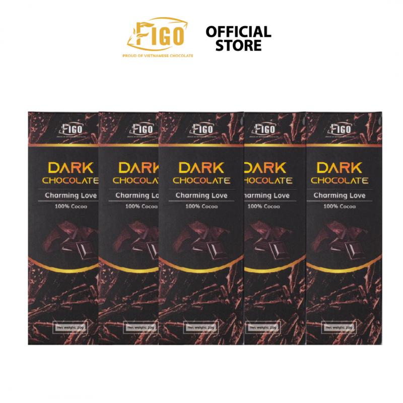 Combo 10 Hộp Kẹo Socola Đen 100% Cacao Có Đường Ăn Kiêng FIGO 20g Combo 10 Hộp Kẹo Socola Đen 100% Cacao Có Đường Ăn Kiêng FIGO 20g