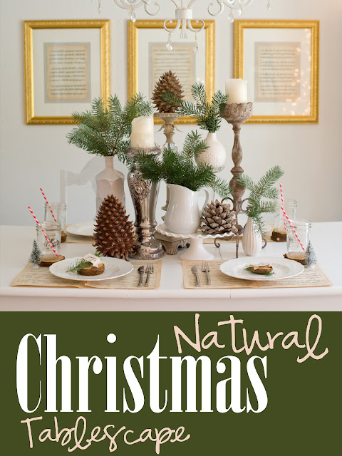 Natural Christmas Tablescape