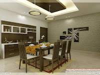 interior design hall and kitchen