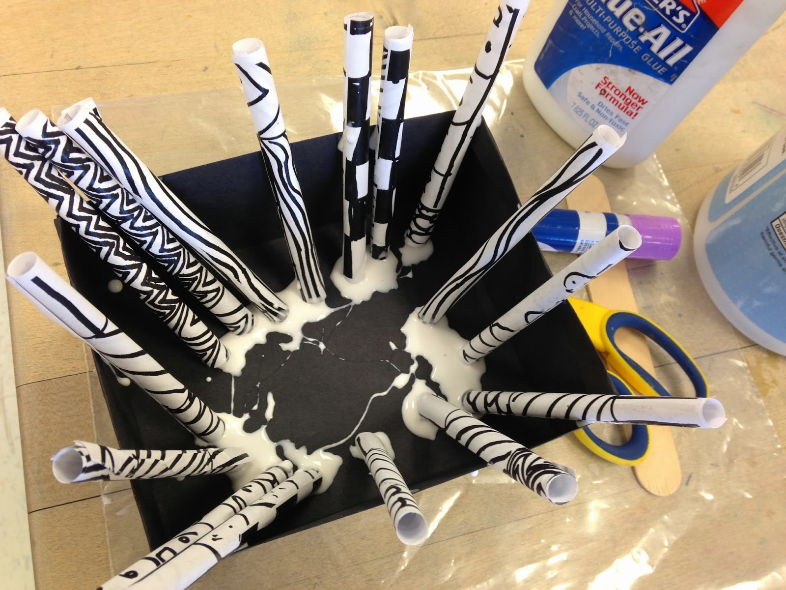 Art Room Blog: 5th grade Zentangle Explosion Box