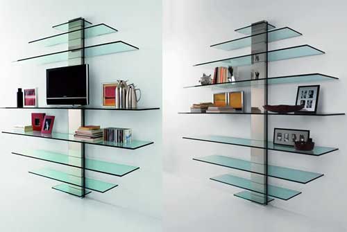 Interior Design Tips: Glass Shelf Brackets As Decorative ...