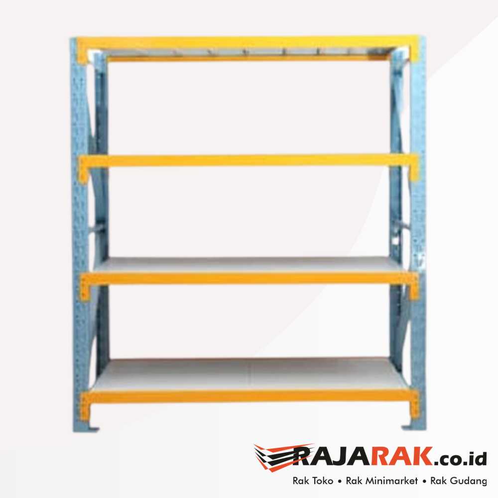 Rak Besi Medium Duty 4 Tingkat – Krisbow – Kekuatan 500Kg / Level | RAK ...