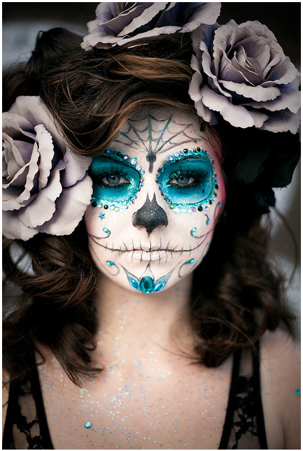 elena grey: Sugar skull makeup