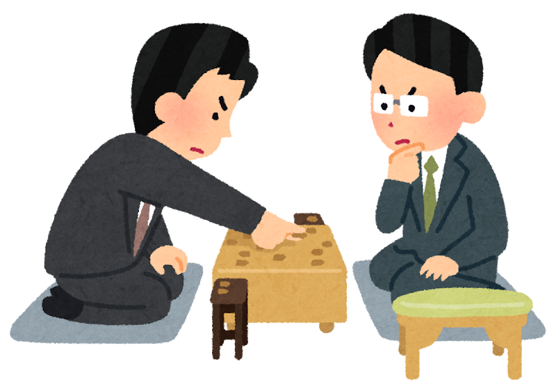 将棋の対局のイラスト スーツ かわいいフリー素材集 いらすとや