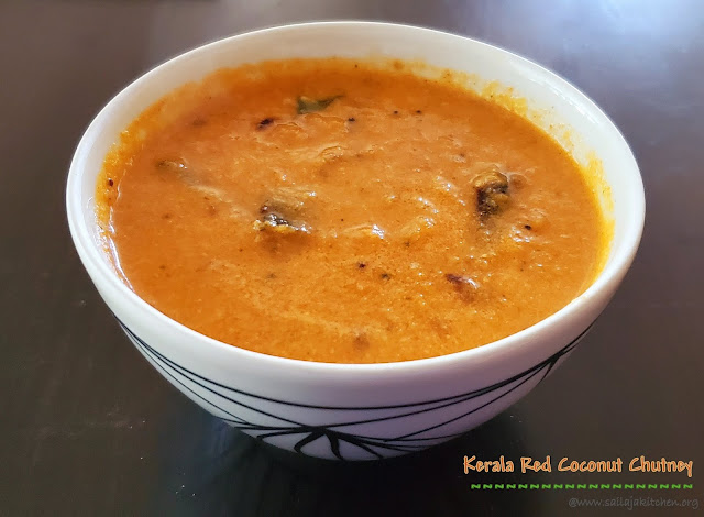 images of Red Coconut Chutney For Idli and Dosa / Red Coconut Chutney / Kerala Style Coconut Chutney