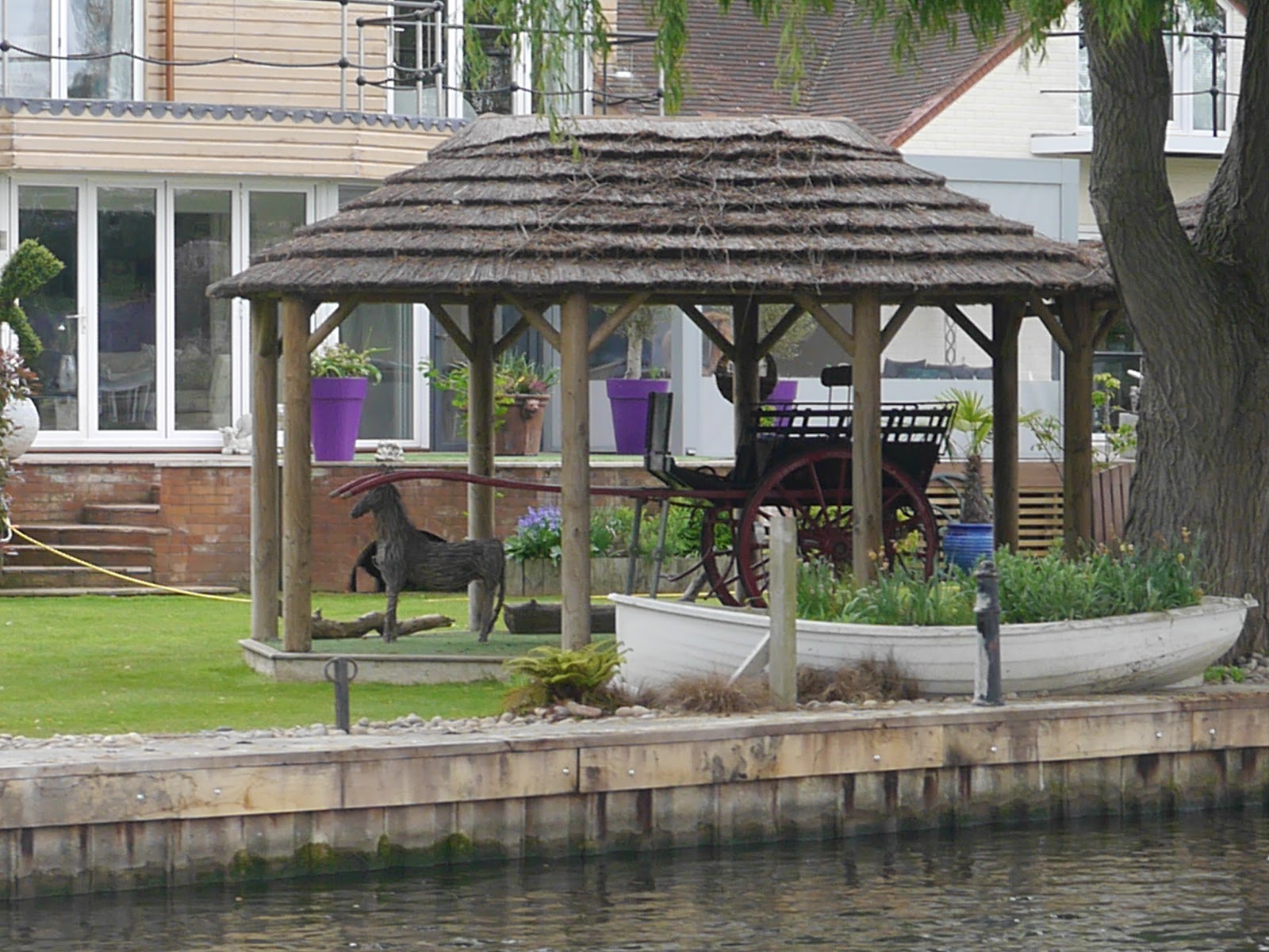 and Millie makes three Thames Court, Shepperton (River Thames