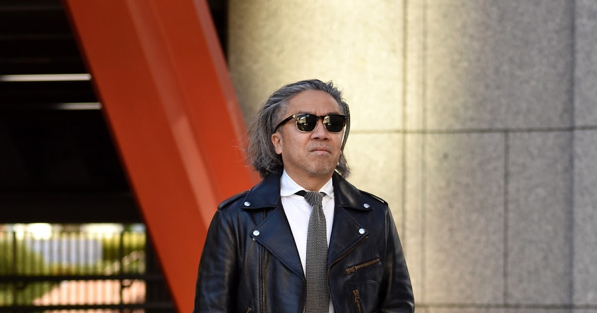 40代メンズのダブル ライダース ジャケットの着こなし 写真