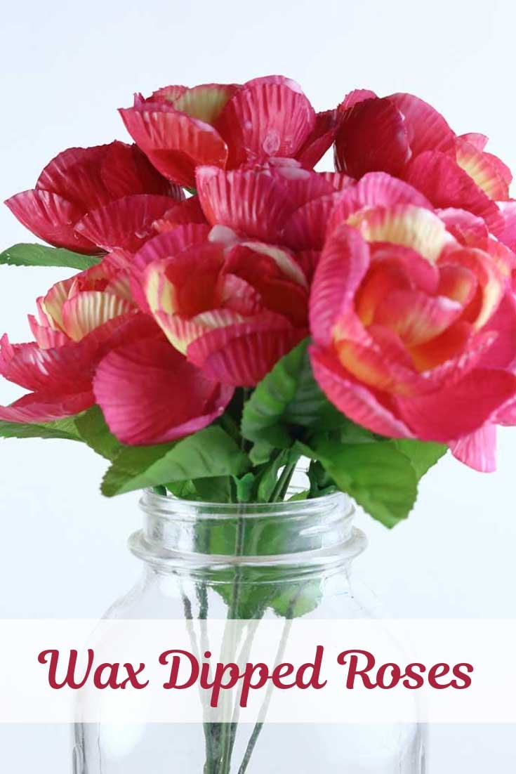 DIY Soy Wax Dipped Roses Everything Pretty