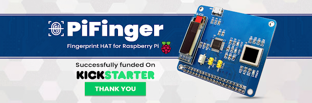 $48 “PiFinger” HAT for RPi- 2D Capacitive Fingerprint Sensor