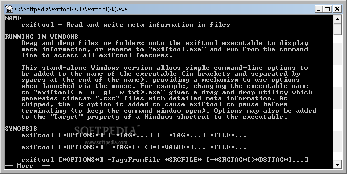 exiftool commands exiftool commands