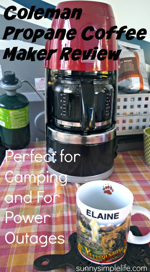 Sunny Simple Life: Review of Coleman Propane Coffee Maker