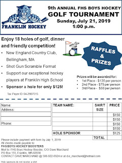 2019 Annual Franklin Hockey Golf Tournament - July 21