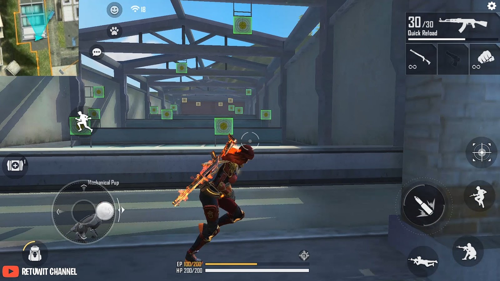 Training Room Free Fire Ada Mode Kill Musuh Dan Revive