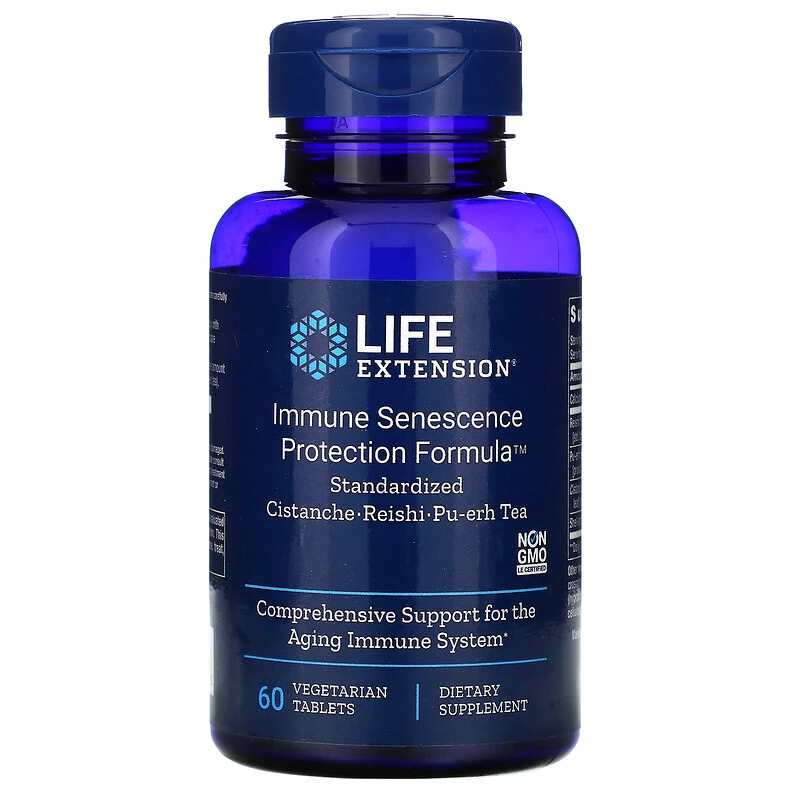 Life Extension, Иммунная формула защиты от старения, 60 вегетарианских таблеток