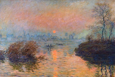 Tramonto sulla Senna del 1880 di Claude Monet