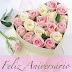 Mensagem de Aniversário com Flores