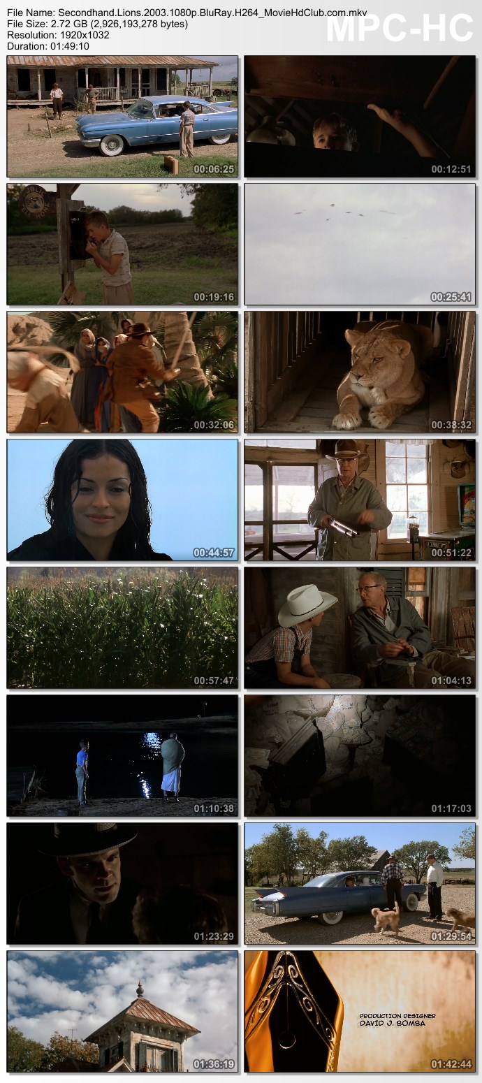 [Mini-HD] Secondhand Lions (2003) - ผจญภัยเหนือทุ่งฝัน [1080p][เสียง:ไทย 2.0/Eng 5.1][ซับ:ไทย/Eng][.MKV][2.73GB] SL_MovieHdClub_SS