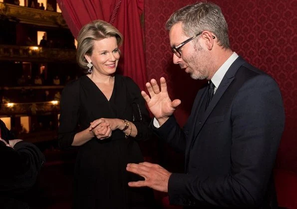 Queen Mathilde of Belgium watched "Dialogues des Carmélites" opera of Francis Poulenc