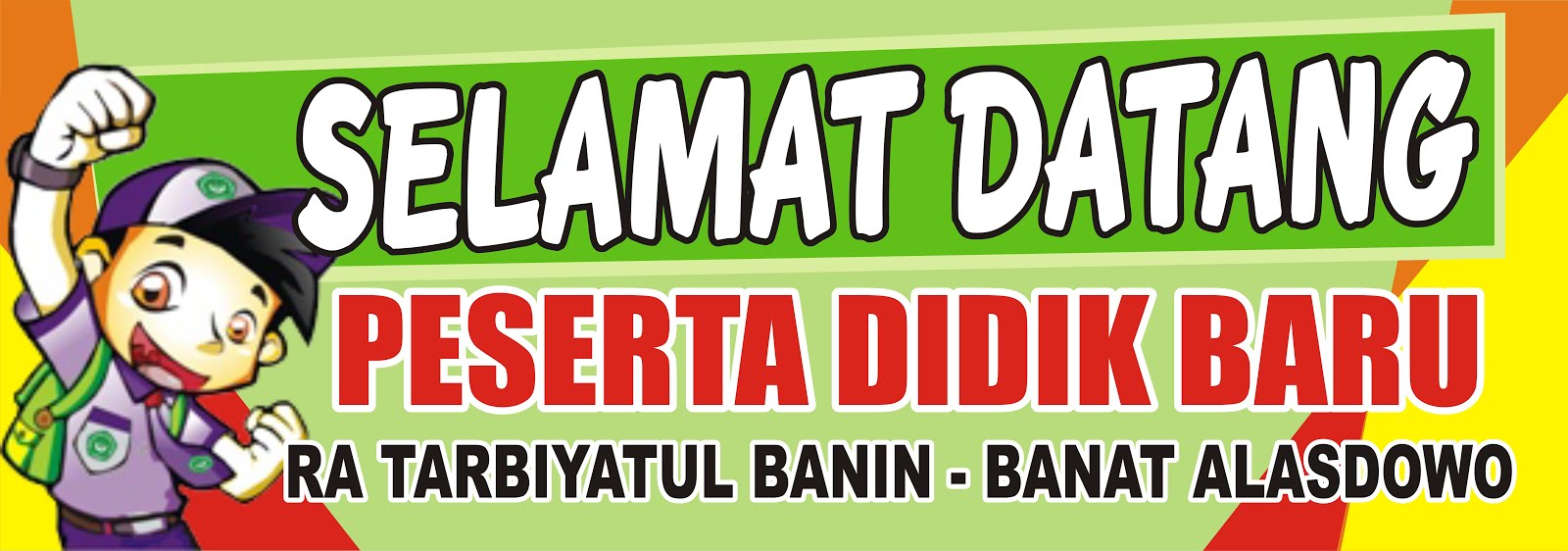 Banner Selamat Datang Peserta Didik Baru - gambar spanduk