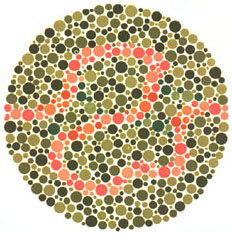 Prueba de daltonismo - Carta de Ishihara 36
