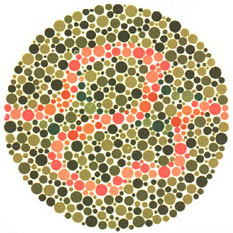 Prueba de daltonismo - Carta de Ishihara 36