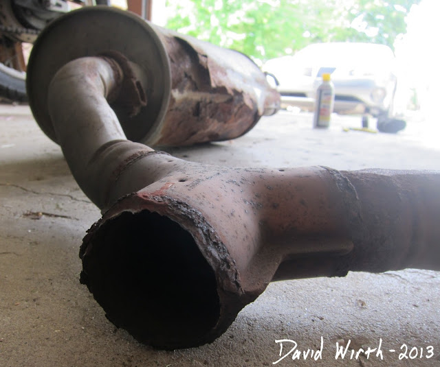 how to fix a rusted exhaust pipe, how to fix a muffler