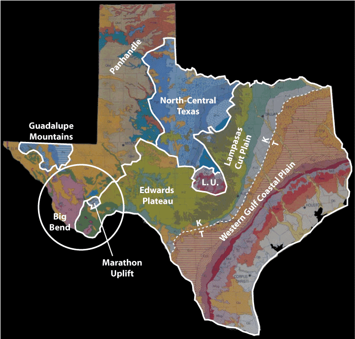 Texas County Map Geology