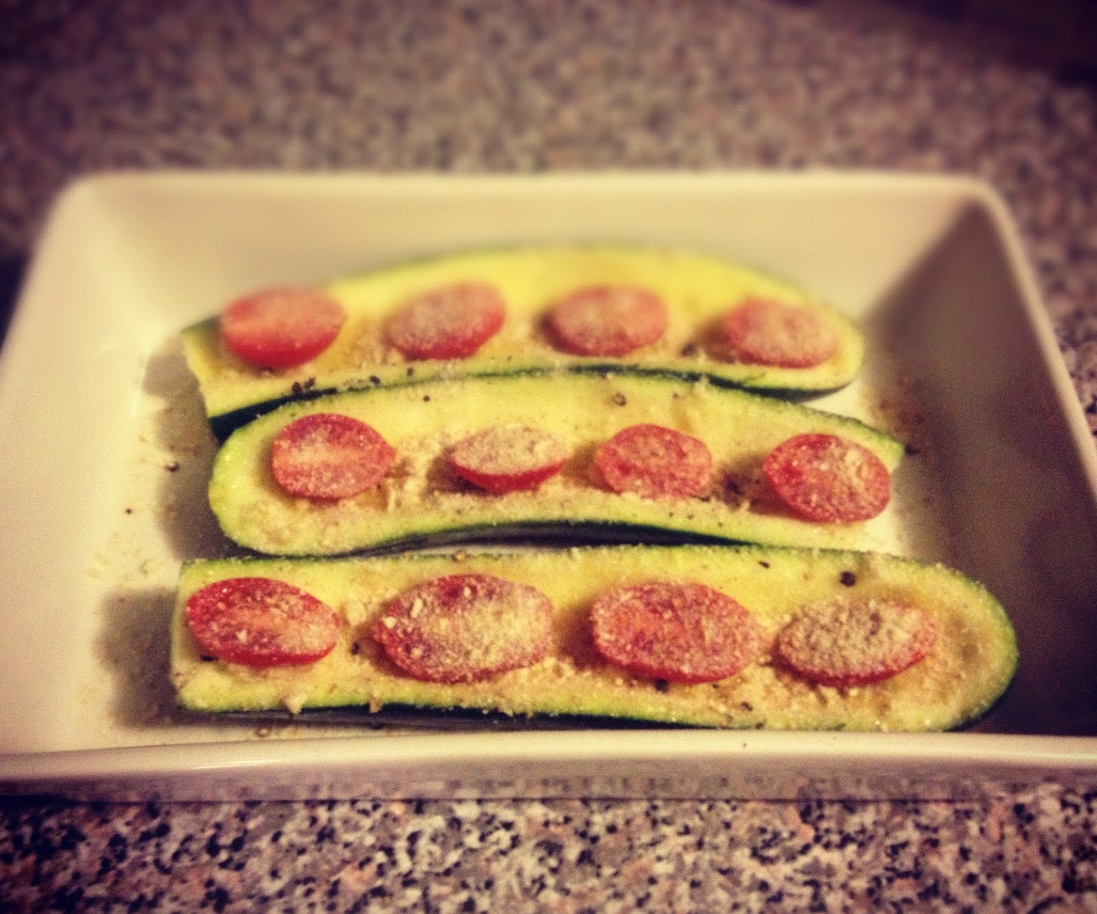 Champagne and Cheeseburgers Tomato Mozzarella Zucchini