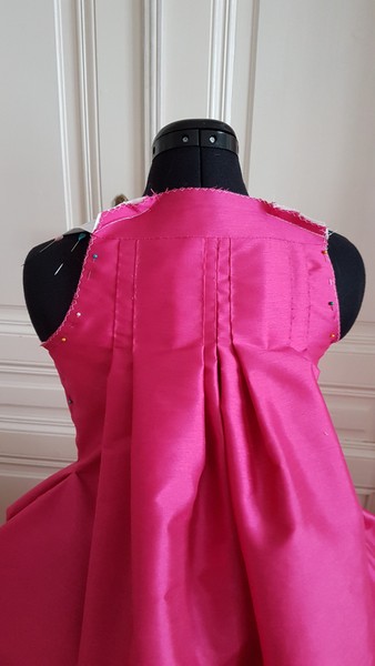 marie antoinette cosplay rococo 18th century pink dress lady oscar rose of versailles wip progress robe a la francaise