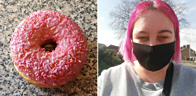 A doughnut - Me waiting for the bus