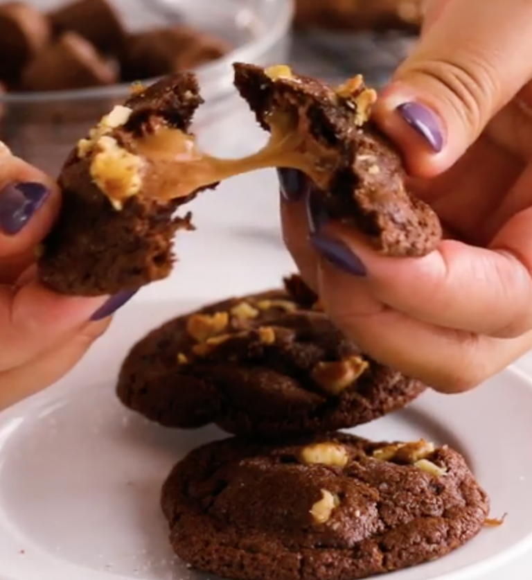 Caramel Filled Chocolate Cookies Recipe Joki's Kitchen