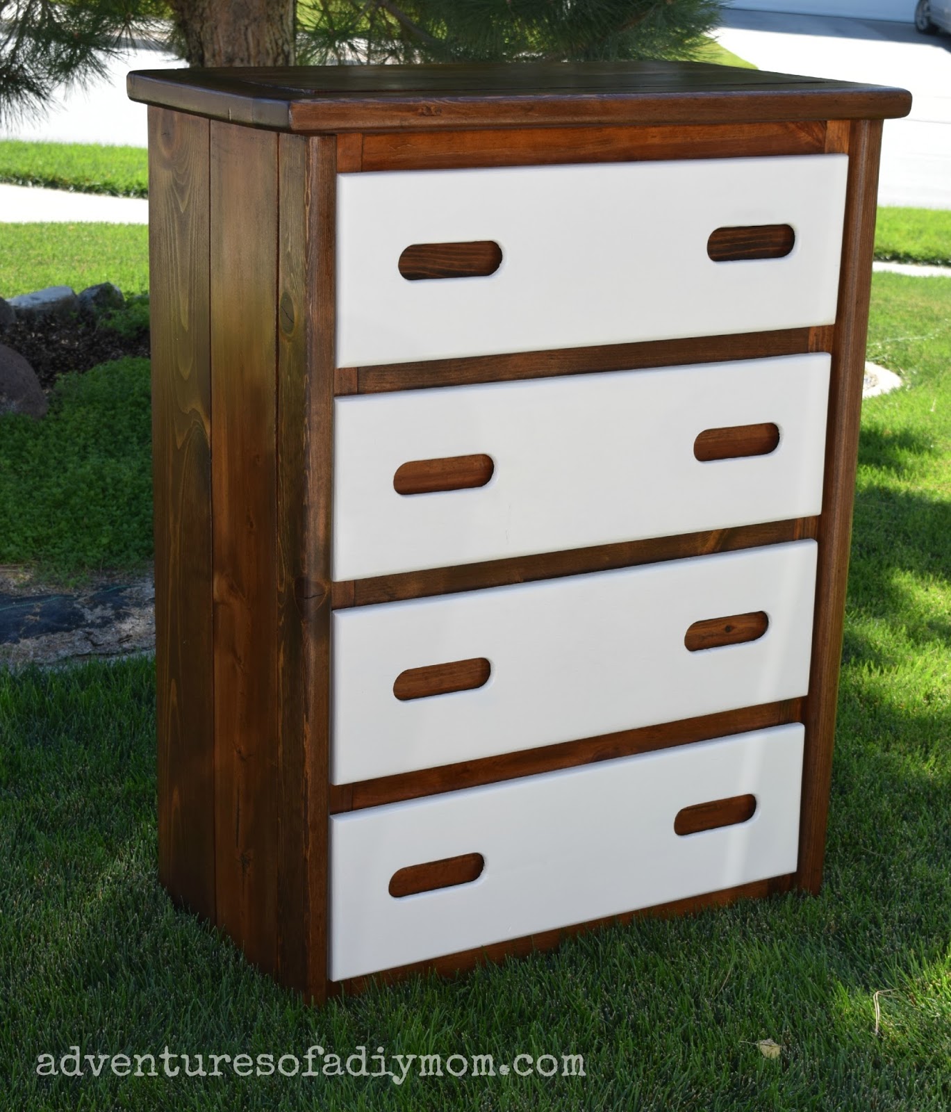 Two Tone Dresser Makeover Adventures of a DIY Mom