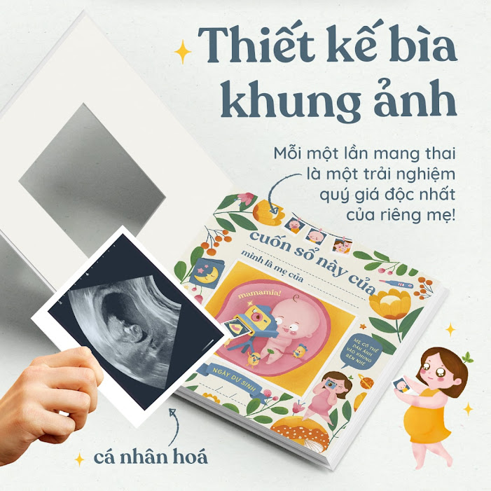 [A116] Sách tô màu đặc biệt cho Bà Bầu tiếng Việt