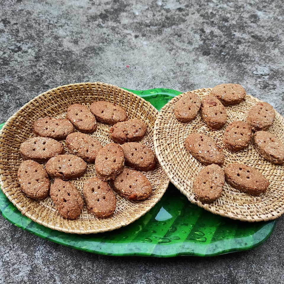 Healthy Oats Cookies in Airfryer (Malai Atta Biscuits Without Baking