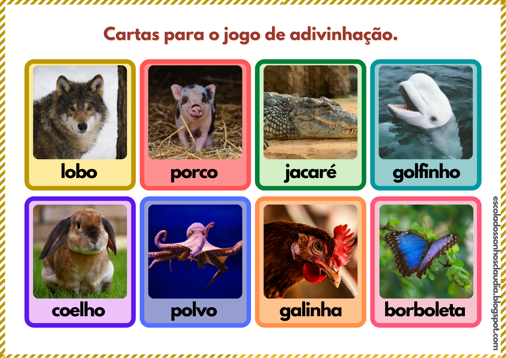 Blog Profissão Professor Atividades e plano de aula animais domésticos