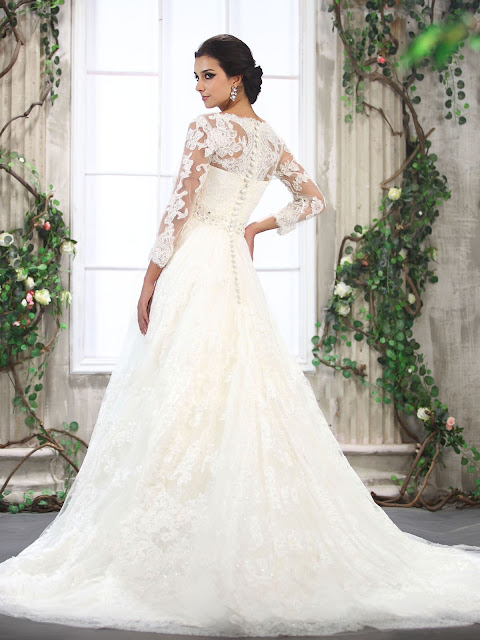 Maniche A Sbuffo Rimovibili Per Abito Sposa - Tulle Con Polsino Elasticizzato, Bianco - Foto 7