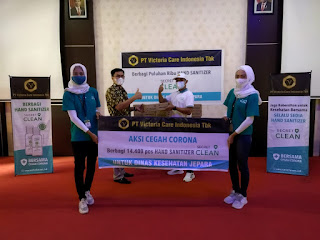 Kembali, PT Victoria Care Indonesia Tbk Donasikan Hand Sanitizer ke Daerah Zona Merah Covid-19 di Indonesia 1 IMG 20210702 WA0336