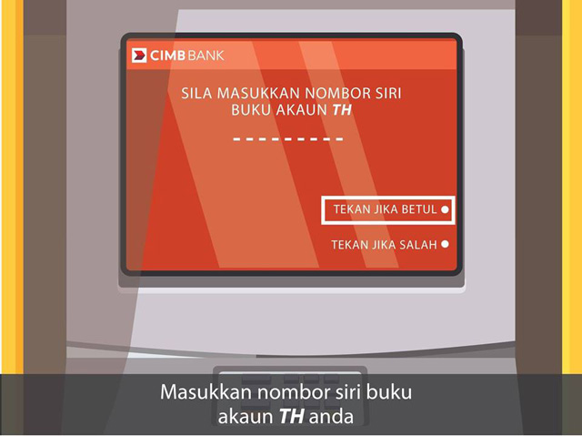 LANGKAH 5 : Masukkan 'NOMBOR SIRI BUKU TH' LANGKAH 5 : Masukkan 'NOMBOR SIRI BUKU TH'