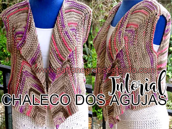 Patron Chaleco Mujer Chaleco Tejido A Dos Agujas Utilisima Chaleco