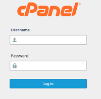 Sample cPanel Login Screen