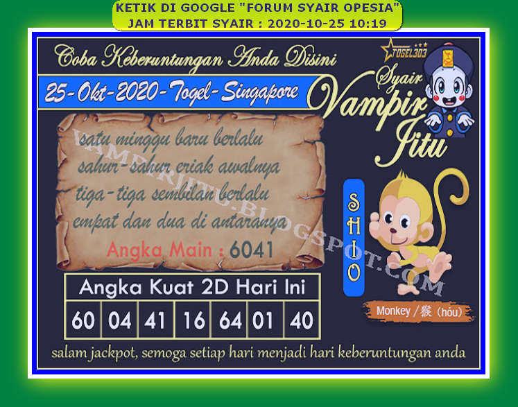 PREDIKSI singapura
