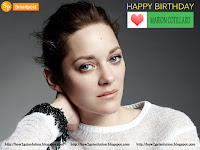 omg... what a killer image of marion cotillard with birthday message