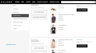 pengalaman belanja di zalora