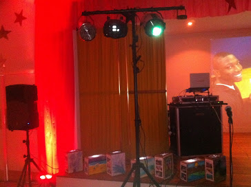 DJ-MEL setup at a banquet facility
